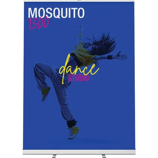 5 foot wide Mosquito Economy Retractable Banner Stand